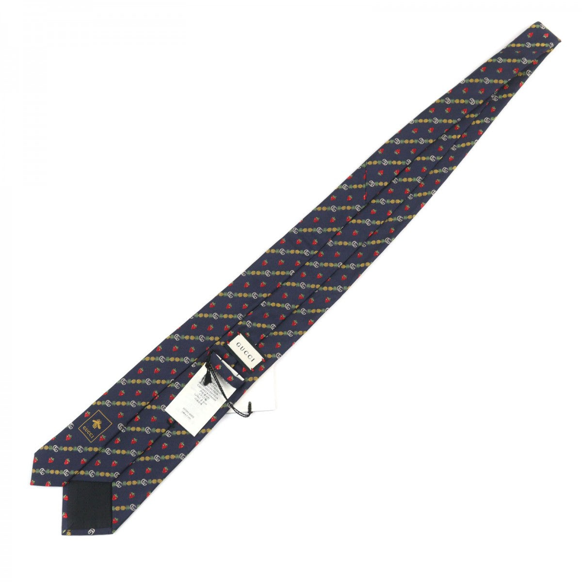 GUCCI tie 597093 silk Navy type