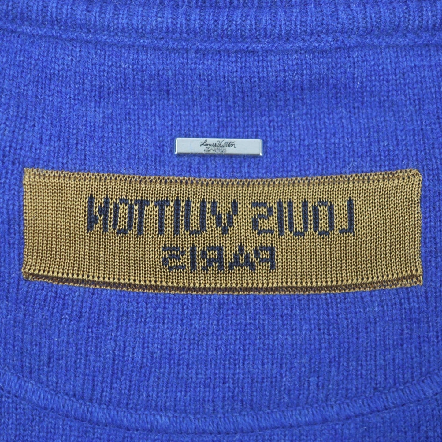 LOUIS VUITTON sweater cashmere blue XXL