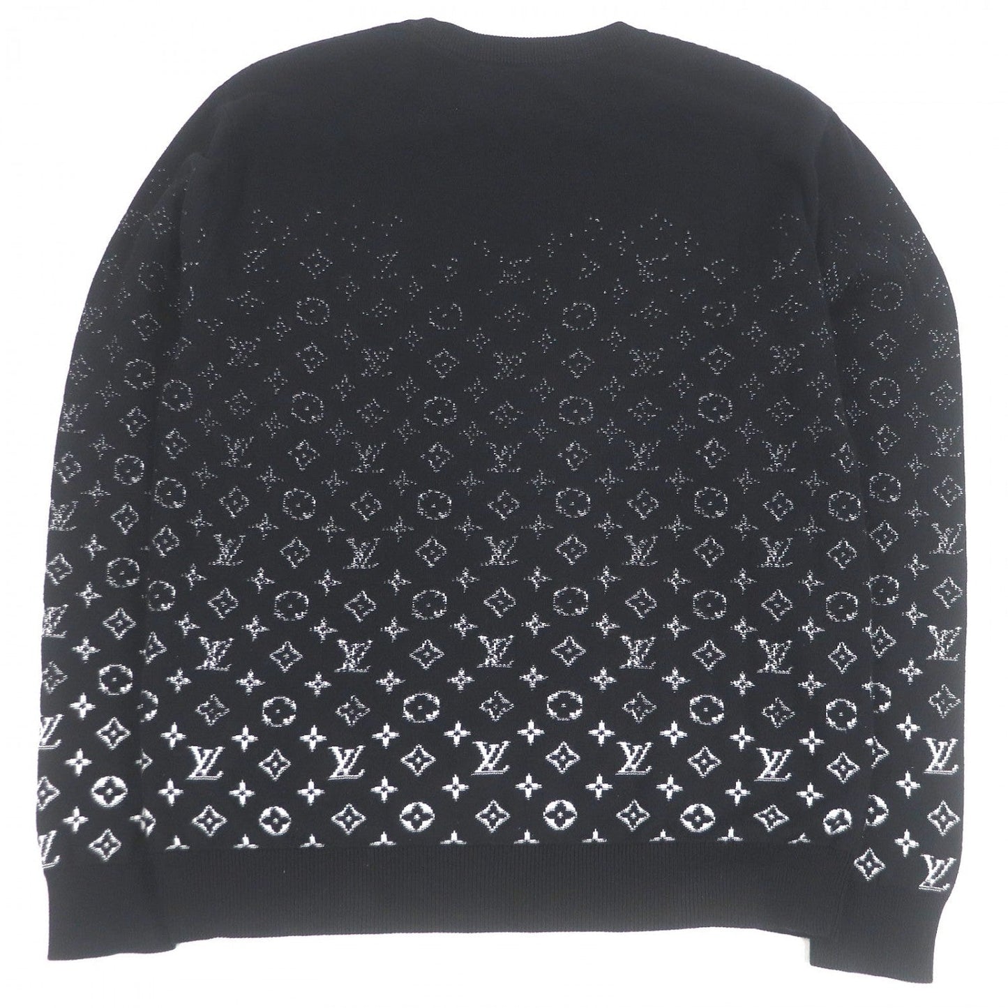 LOUIS VUITTON sweater cotton black monogram gradient L
