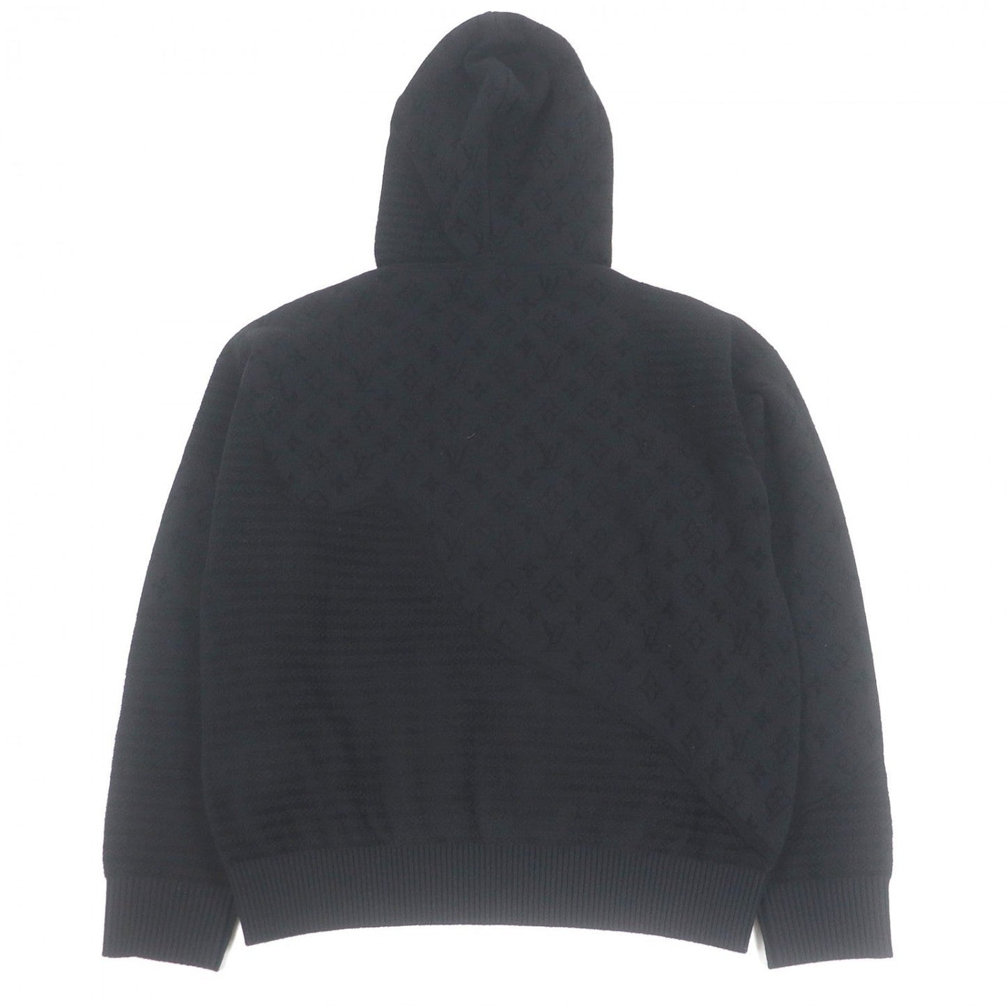 LOUIS VUITTON Hoodie 1AHCMW wool black Graphic Jacquard Hoodie S