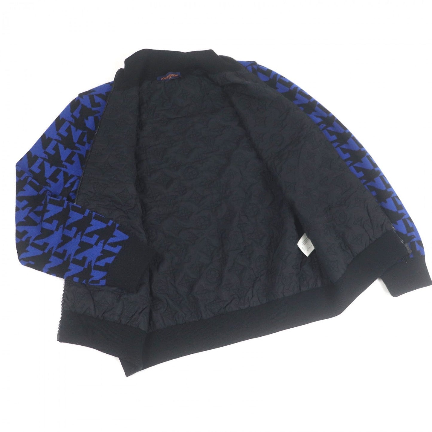 LOUIS VUITTON Blouson wool blue-black XXL
