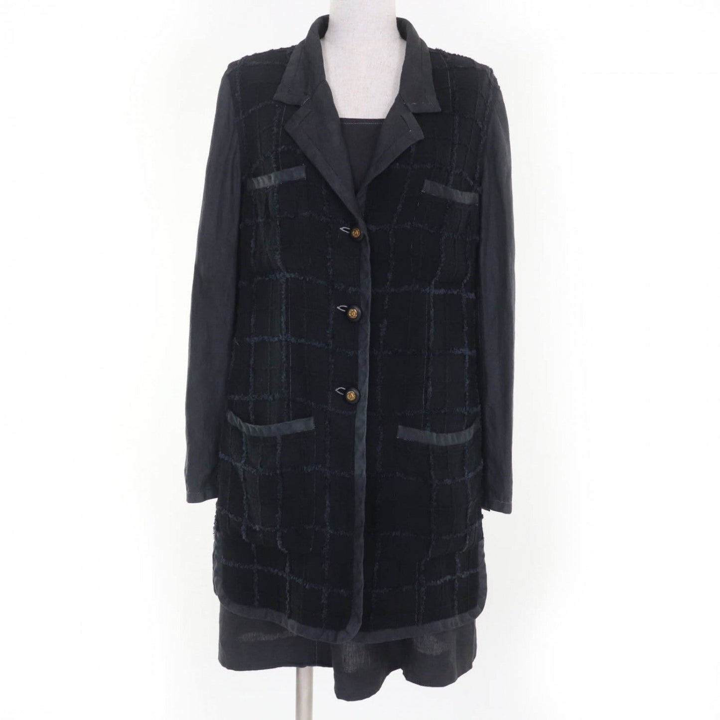 CHANEL ensemble 94P P02832 wool Gray type 38