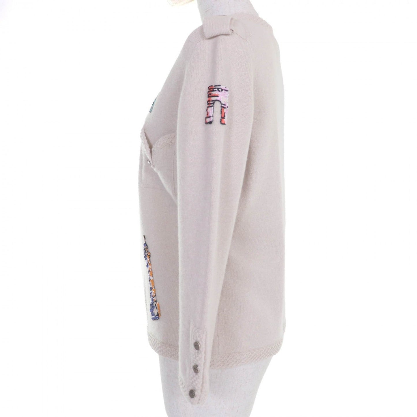 CHANEL cardigan 06ï¼£ P27653V20072 cashmere beige 40