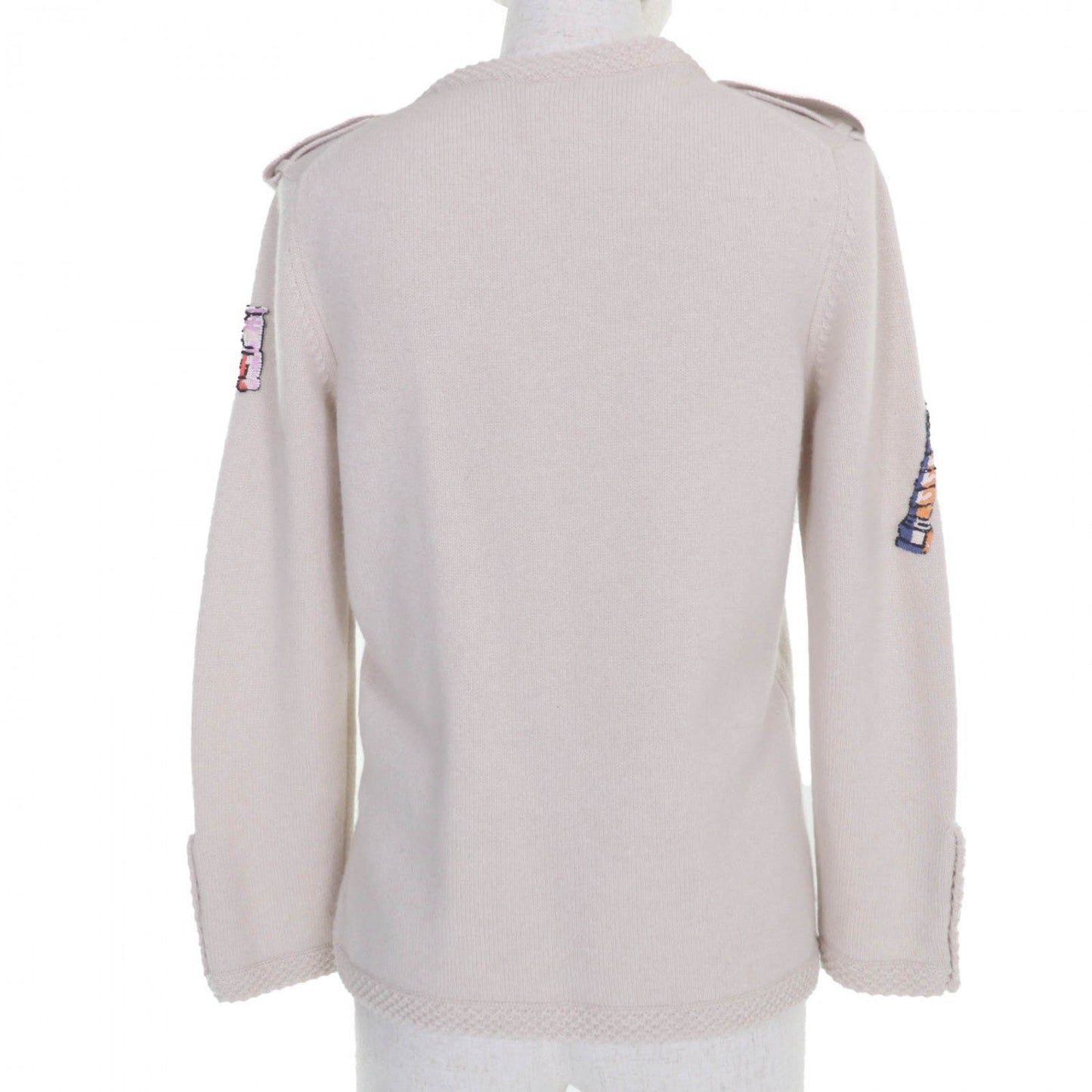 CHANEL cardigan 06ï¼£ P27653V20072 cashmere beige 40