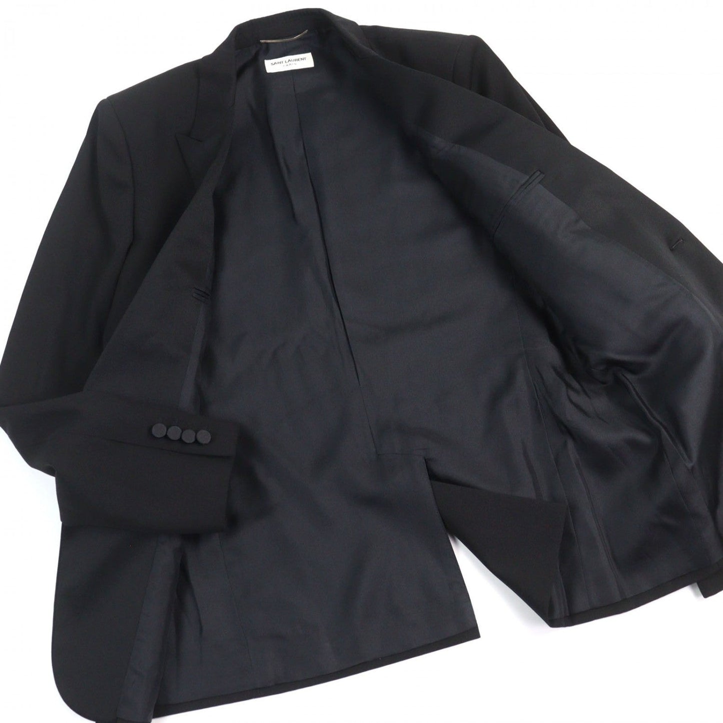 SAINT LAURENT PARIS Jacket 326807 wool black 50