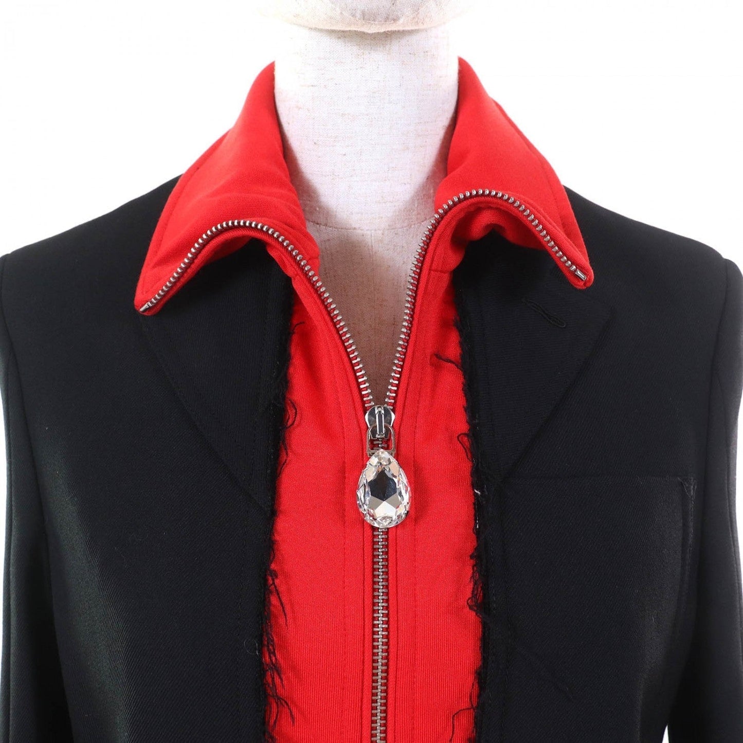 BURBERRY Track jacket 4562545 linen Black red 38