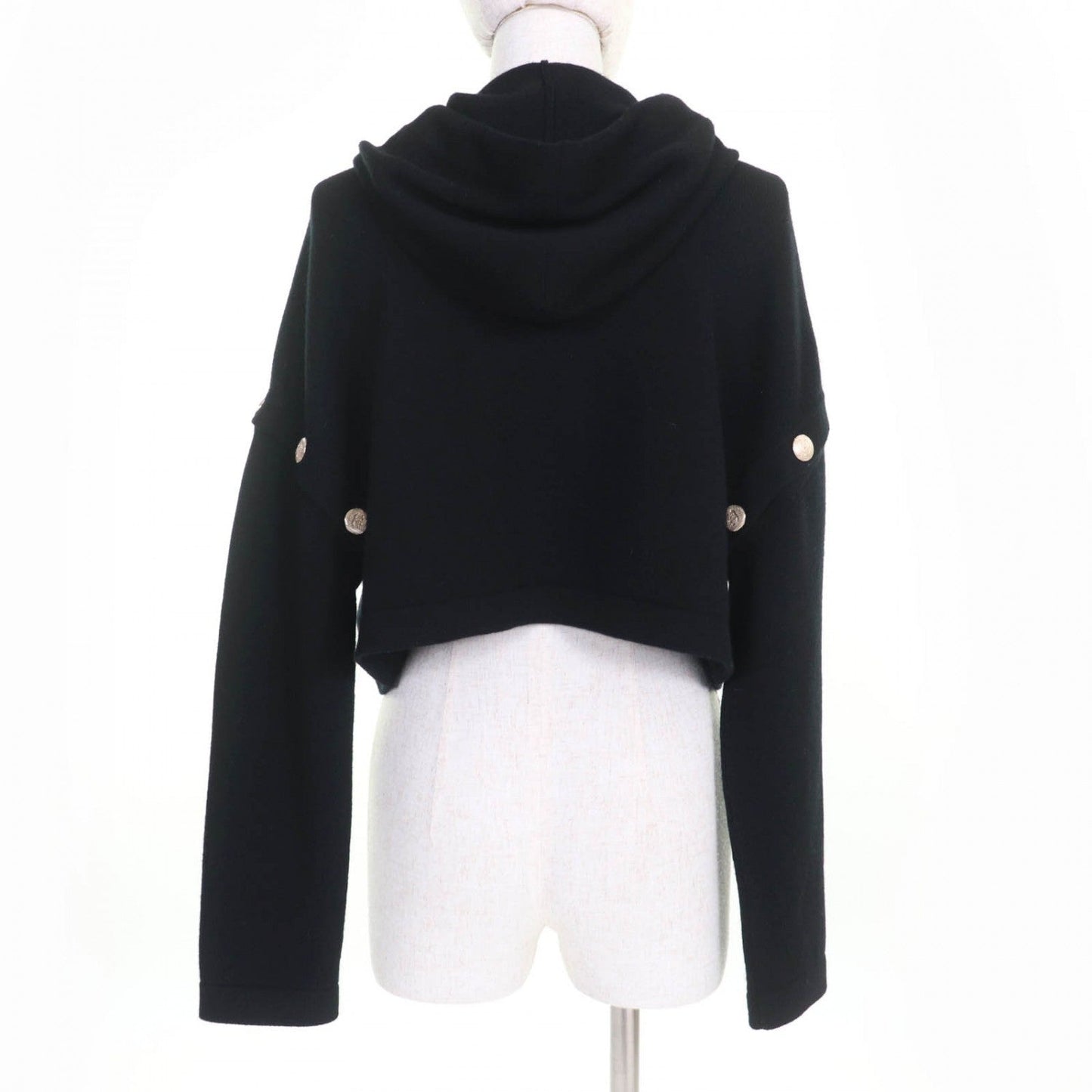 CHANEL Hoodie P72799K10443 cashmere black 34