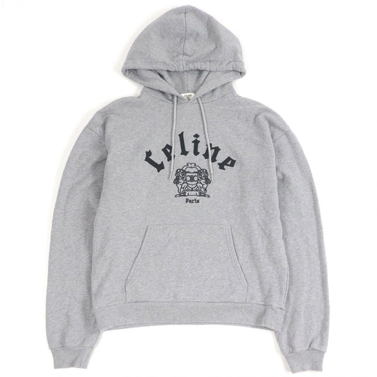 CELINE Hoodie RY08M670Q cotton gray XS