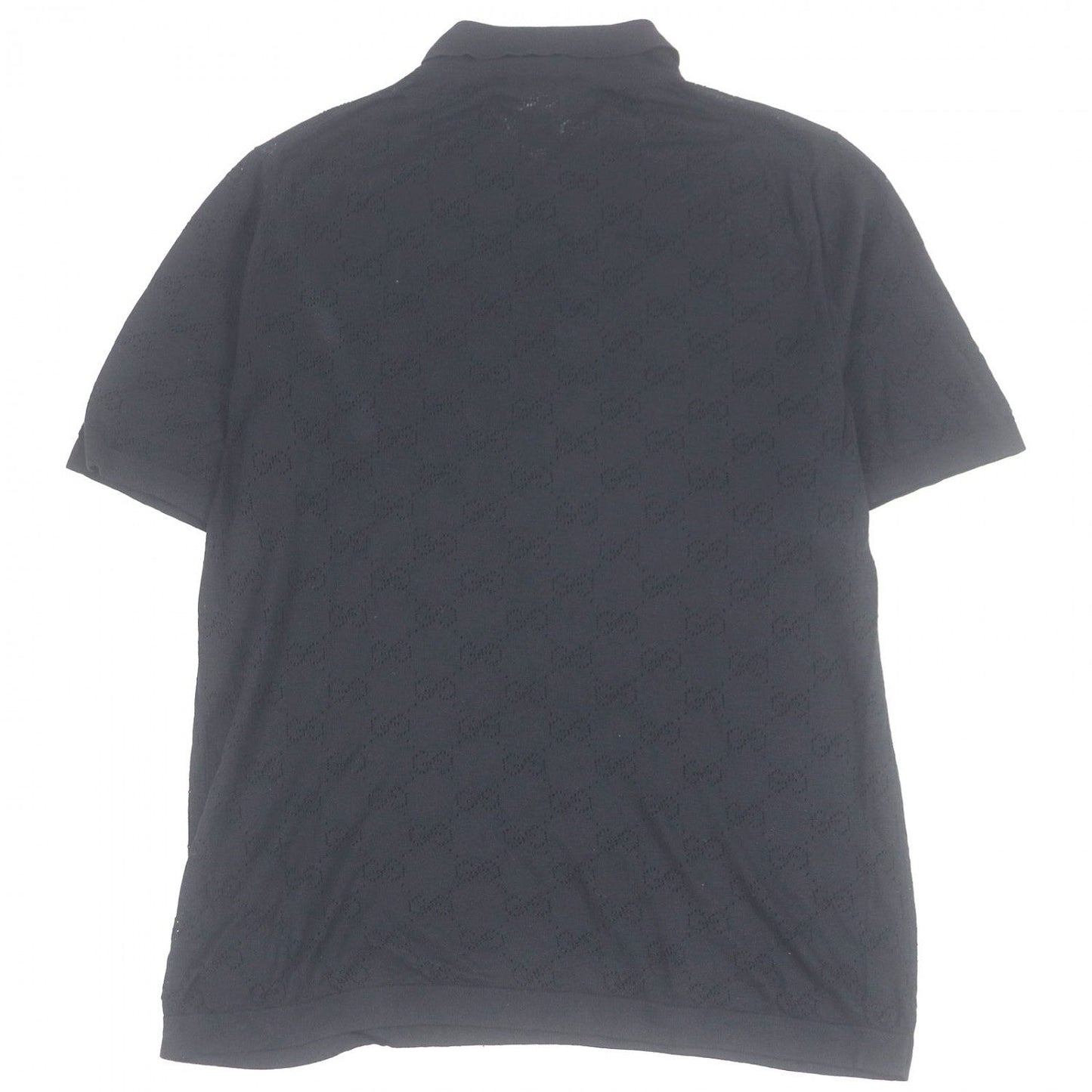 GUCCI Short sleeve polo shirt silk black L