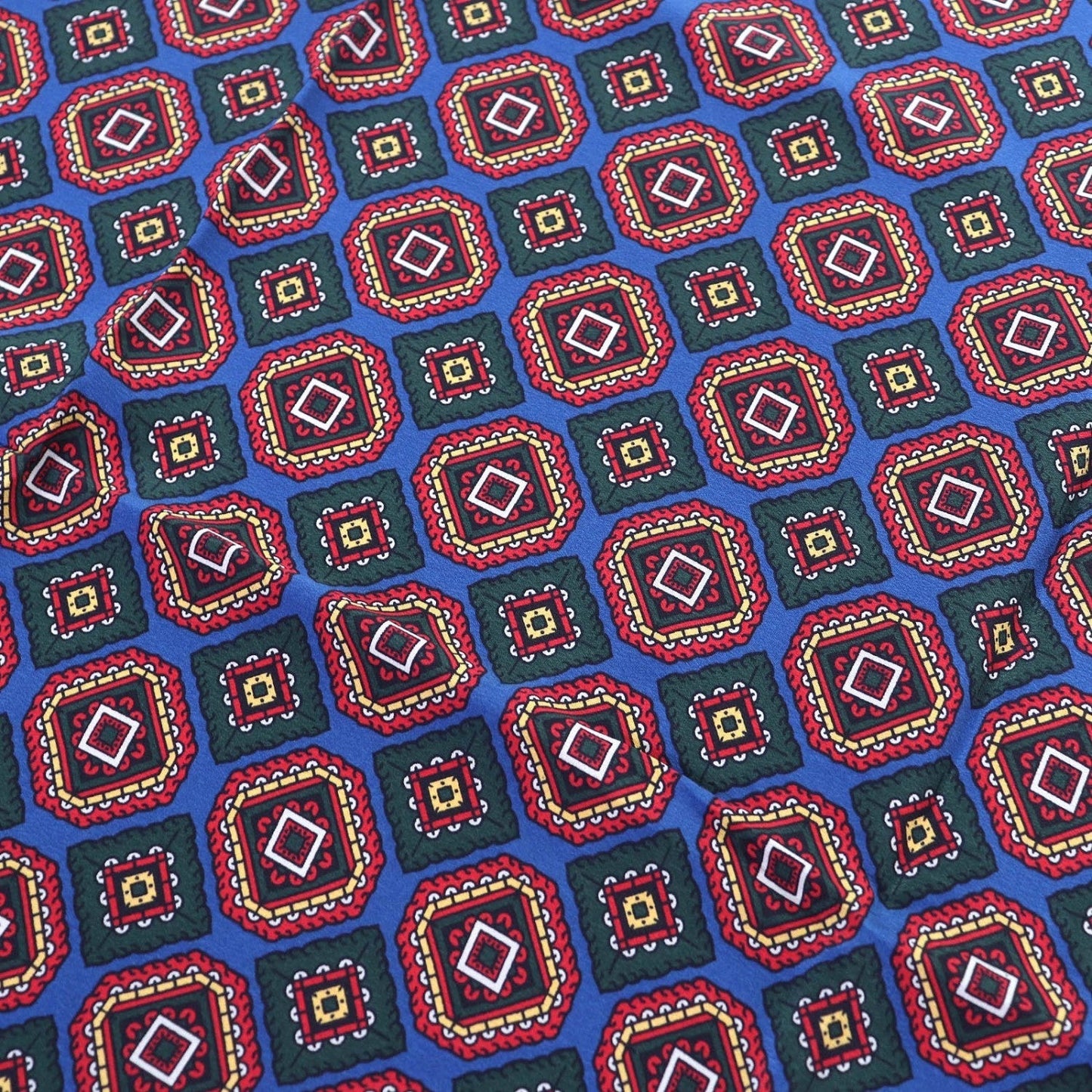 CHANEL scarf silk Blue Red type