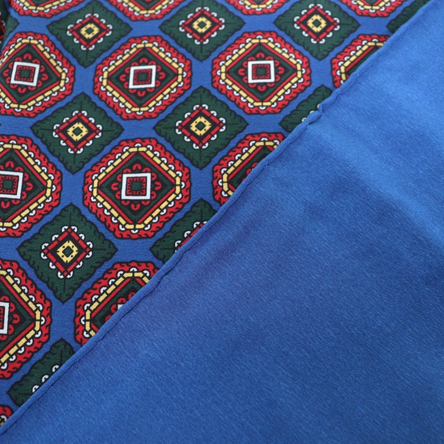 CHANEL scarf silk Blue Red type