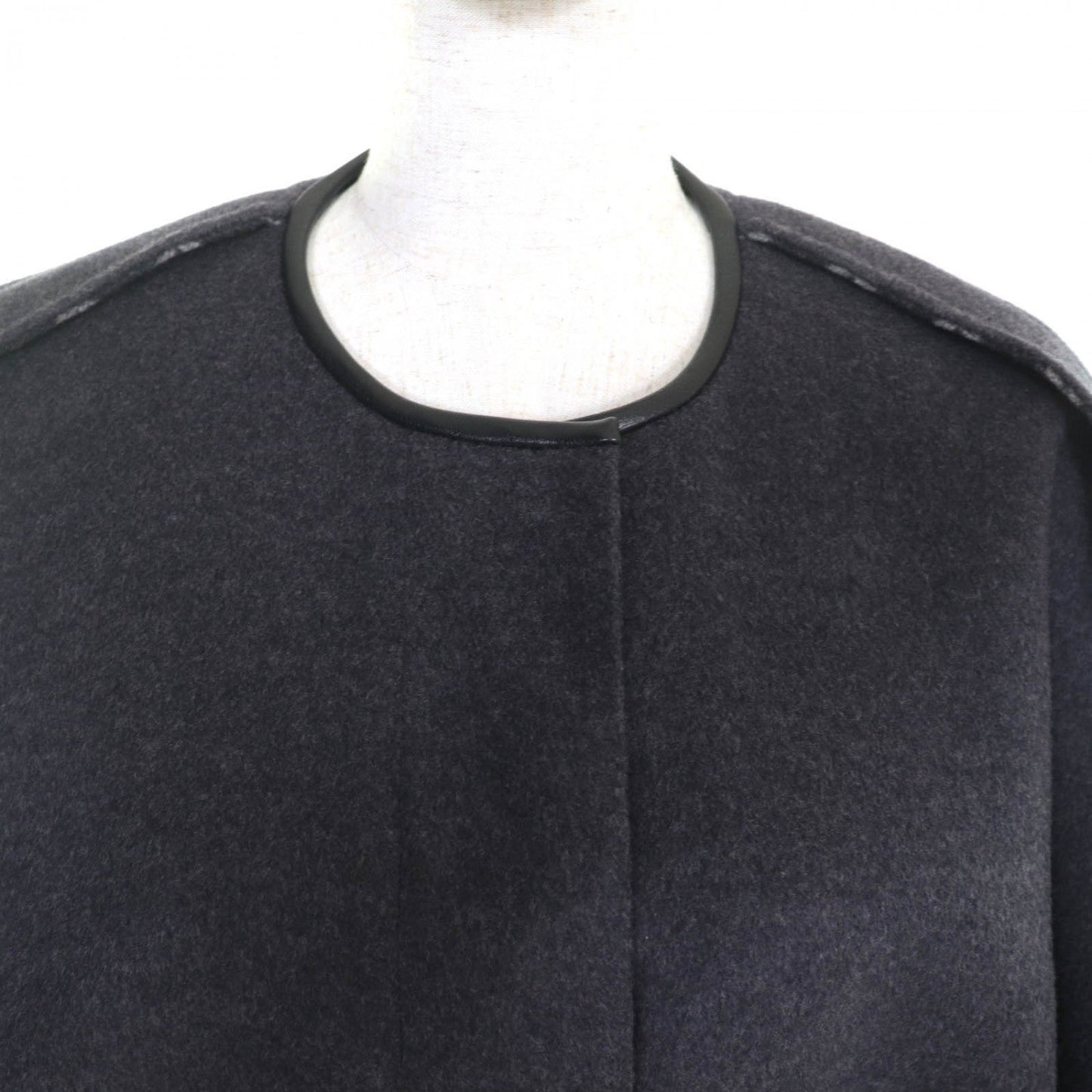 LOUIS VUITTON coat FGC038QWE wool Charcoal gray 34