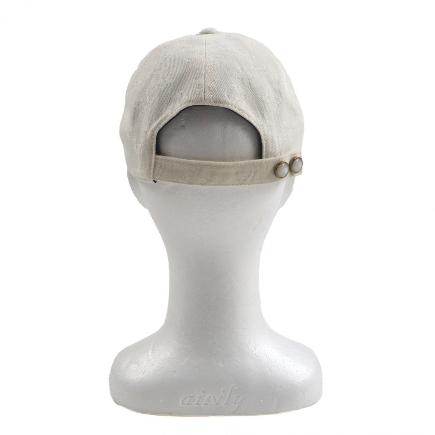 LOUIS VUITTON cap M5147L cotton White navy Two-tone Travel Cap S00 S