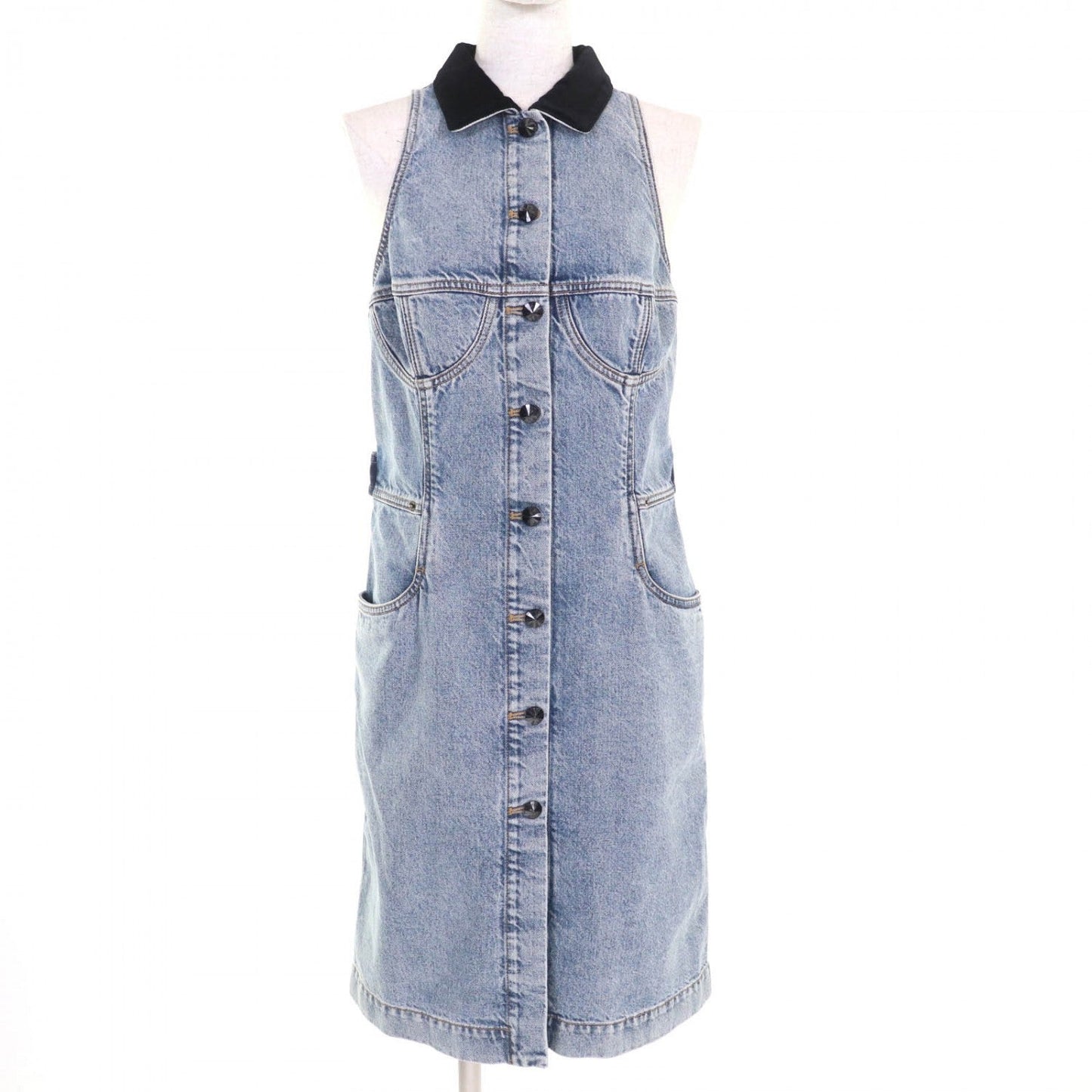 LOUIS VUITTON one piece RW241WJ cotton Indigo 38