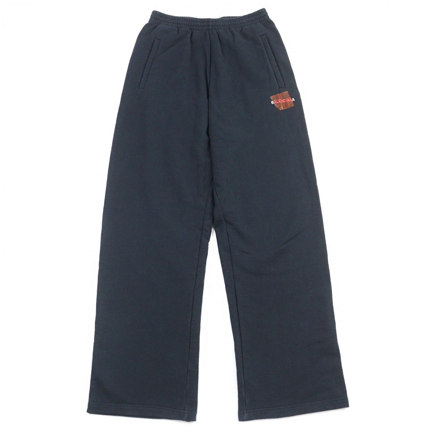 BALENCIAGA Pants 740028 cotton black Laurel Baggy Sweatpants XS