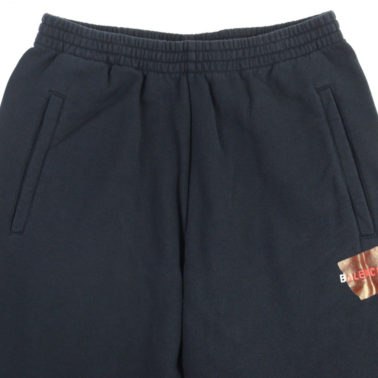 BALENCIAGA Pants 740028 cotton black Laurel Baggy Sweatpants XS