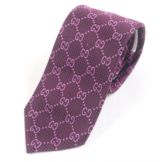 GUCCI tie 408865 silk purple 148×7cm