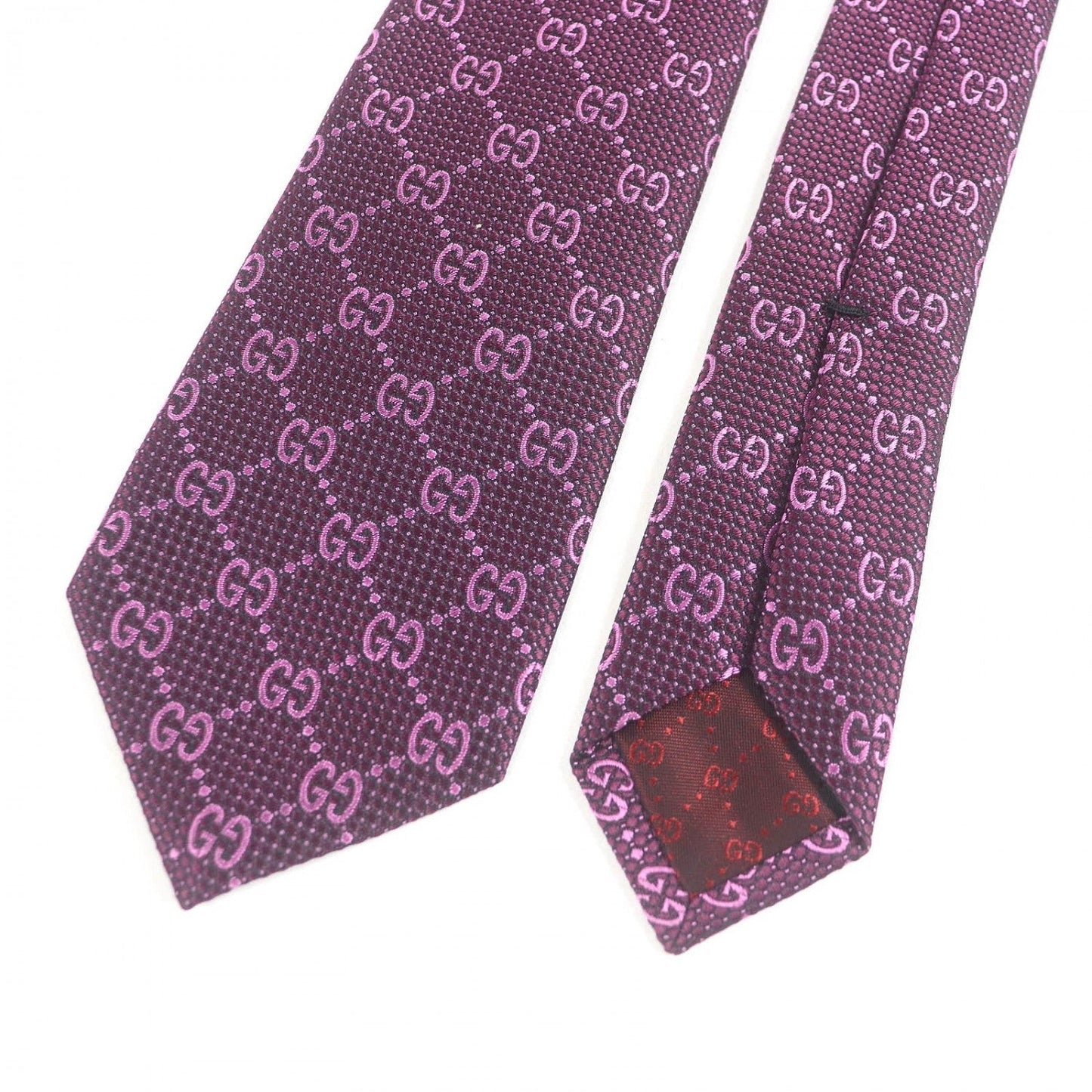 GUCCI tie 408865 silk purple 148×7cm