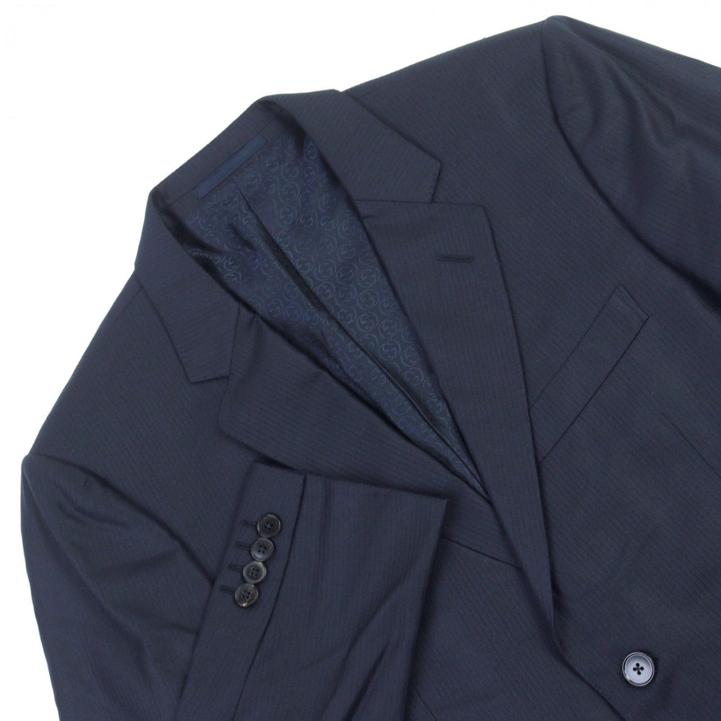 GUCCI suit 221531 wool Navy Stripe Pattern 7-48R