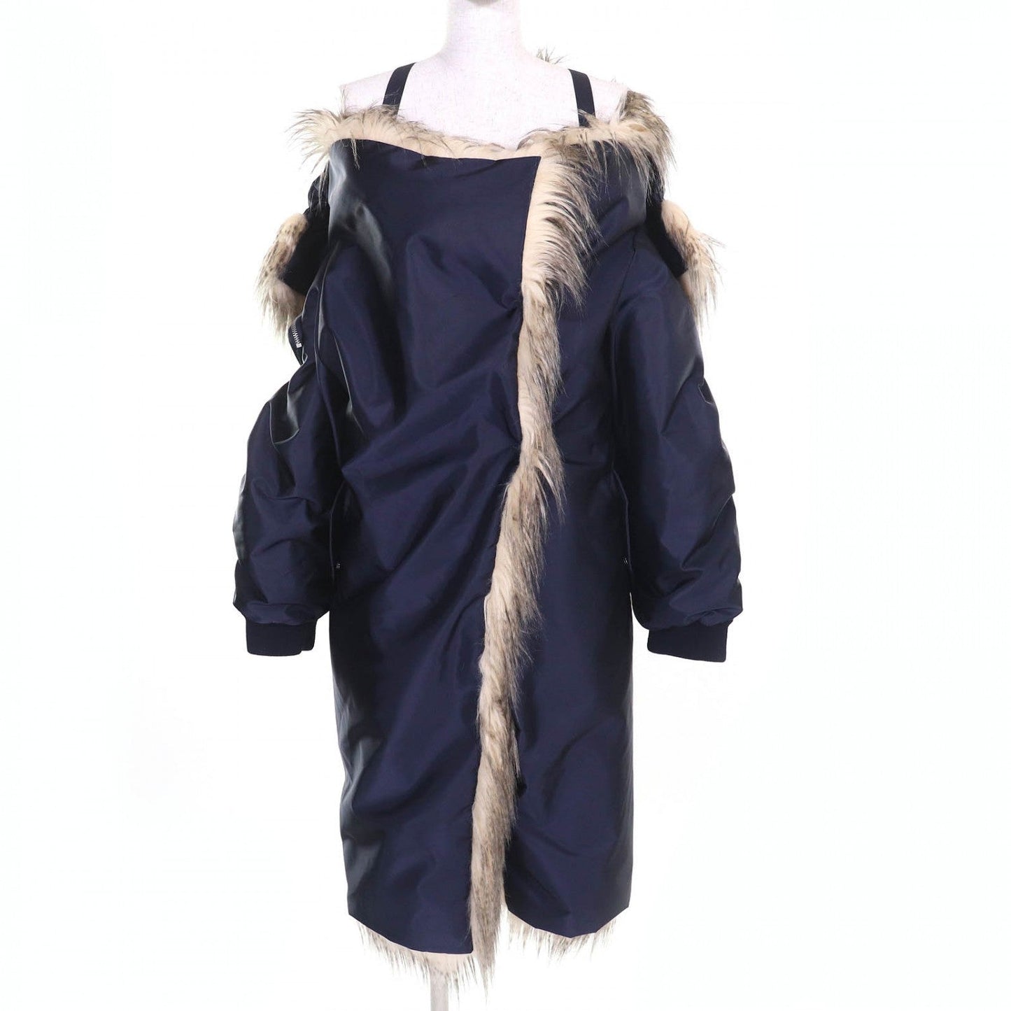 PRADA coat 29Y995 recycled polyamide Navy 36