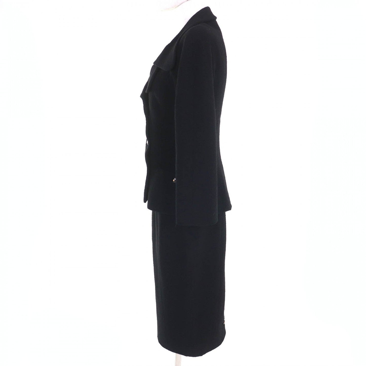 CHANEL setup 95A P05816 wool black 38