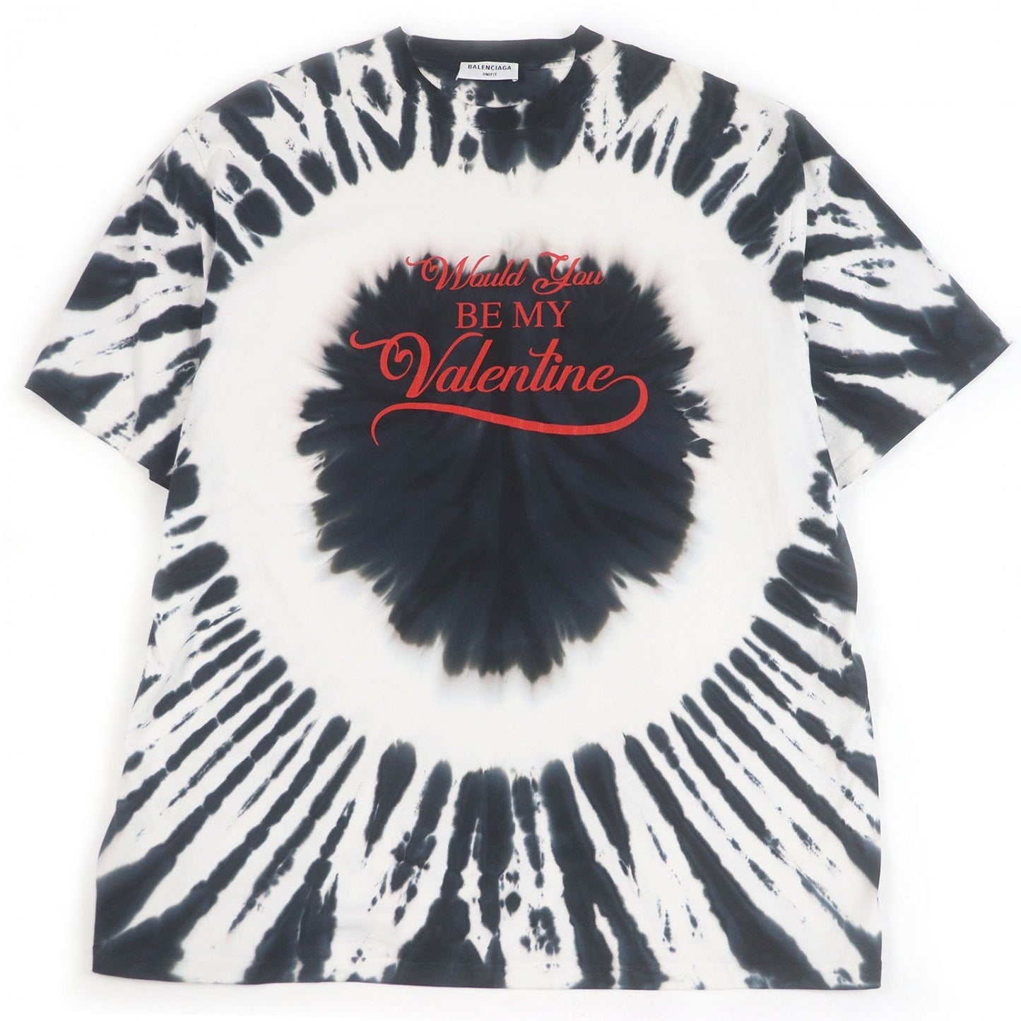 BALENCIAGA Short sleeve T-shirt 684155 cotton White black XS