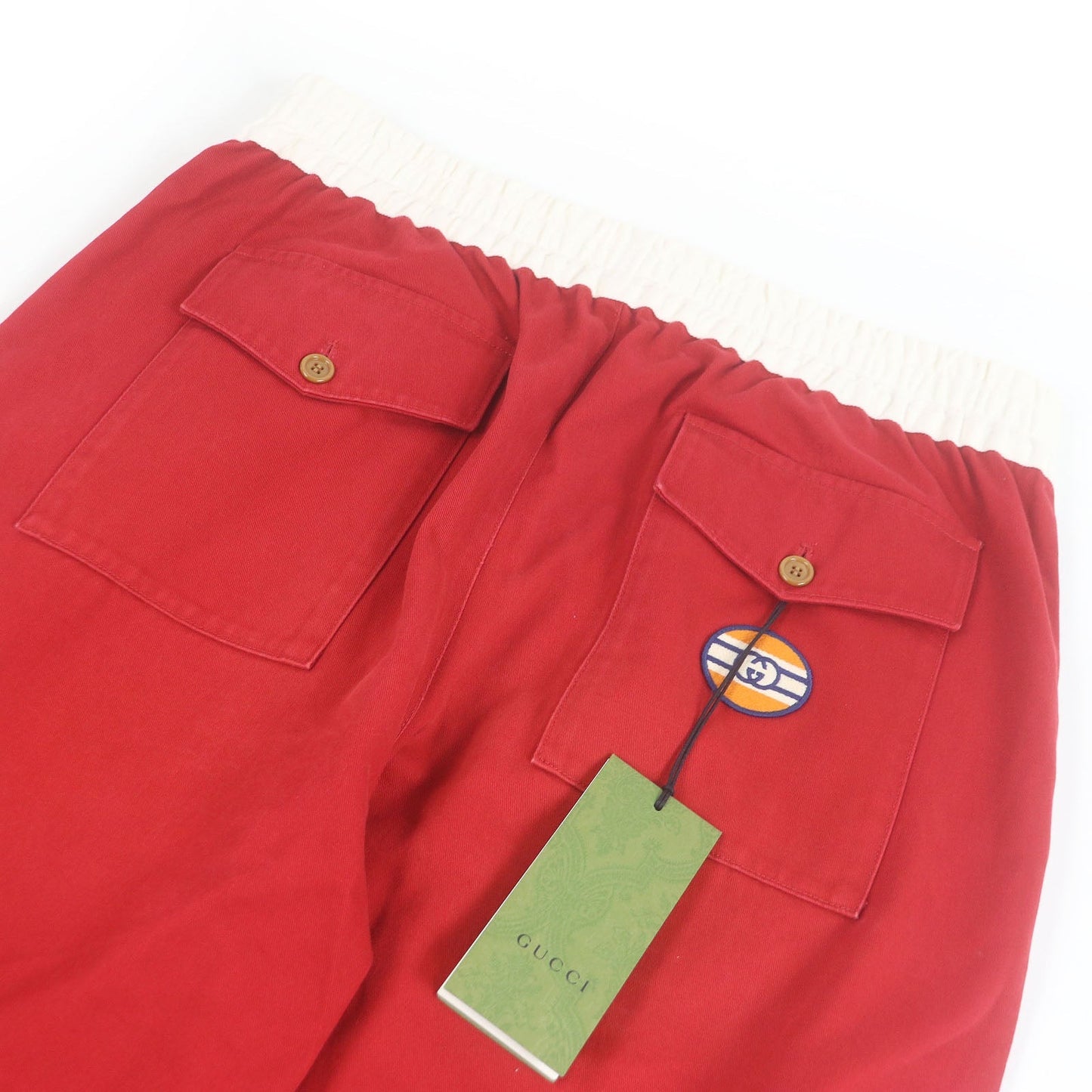 Gucci Interlocking G Patch Sideline Easy Cotton Pants