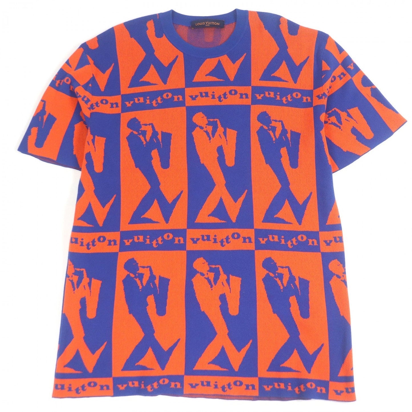 LOUIS VUITTON knit cotton Orange blue Jazz Flyer XL