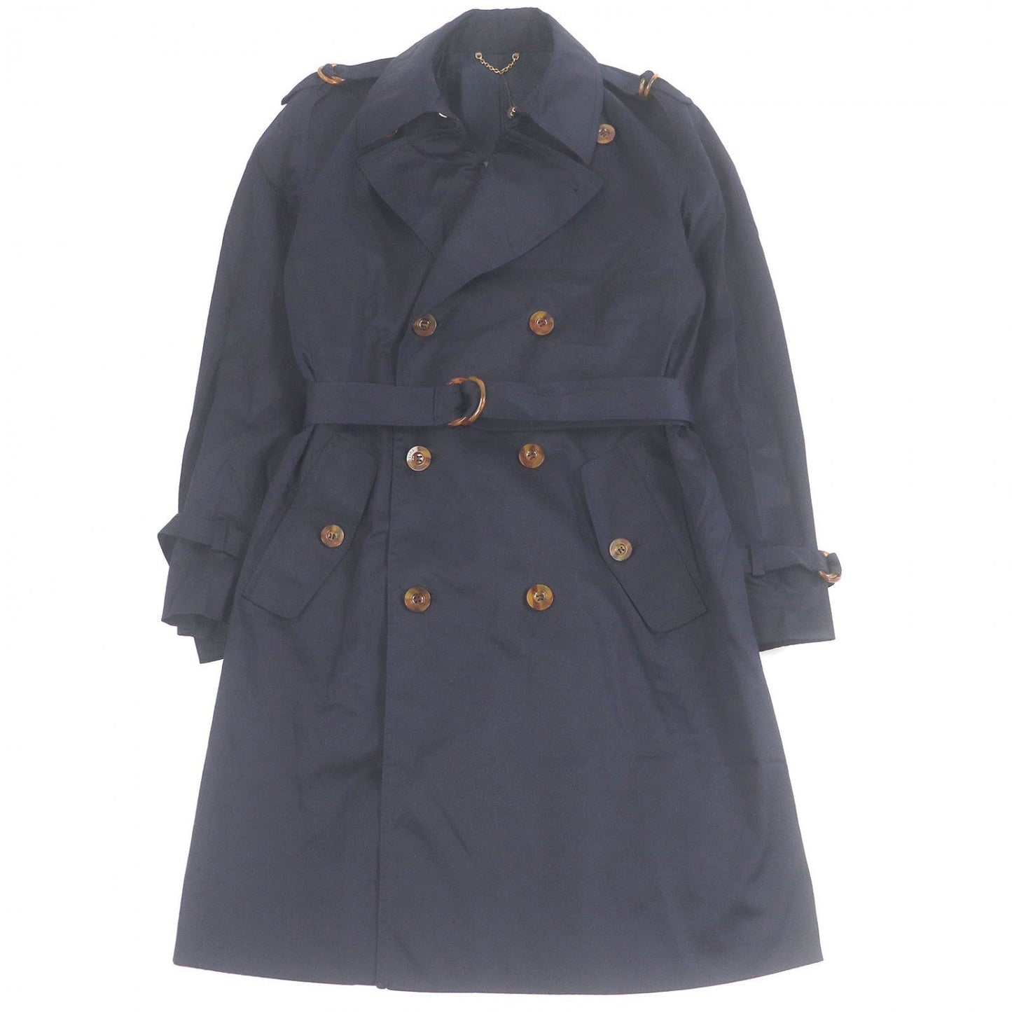 LOUIS VUITTON trench coat cotton Navy 52
