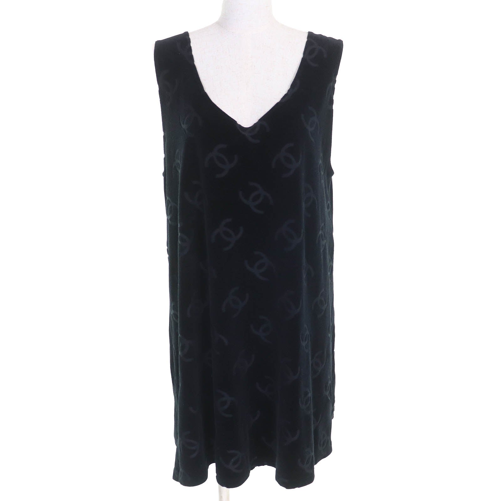 Chanel COCO Mark Velour Sleeveless Top Handbag