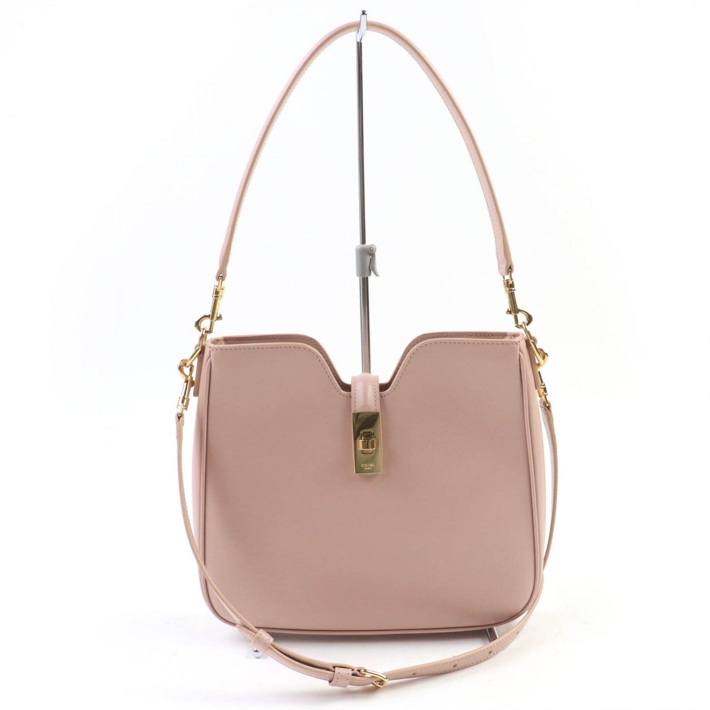 CELINE Shoulder Bag 12069 Smooth Rubbed Soft Peach Small Camille 16 (Cèze) Soft Bag in smooth calfskin