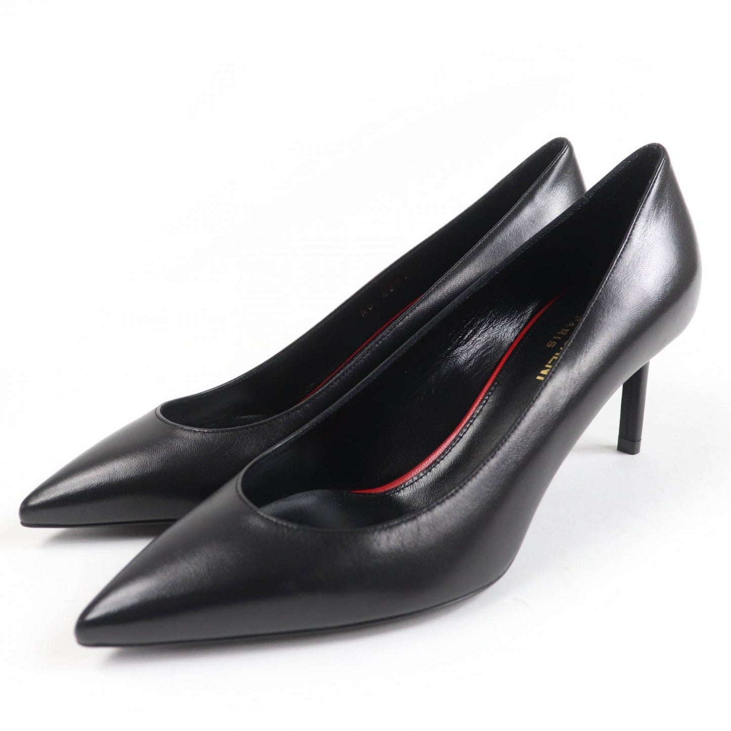 SAINT LAURENT PARIS pumps 480093 leather black 36.5