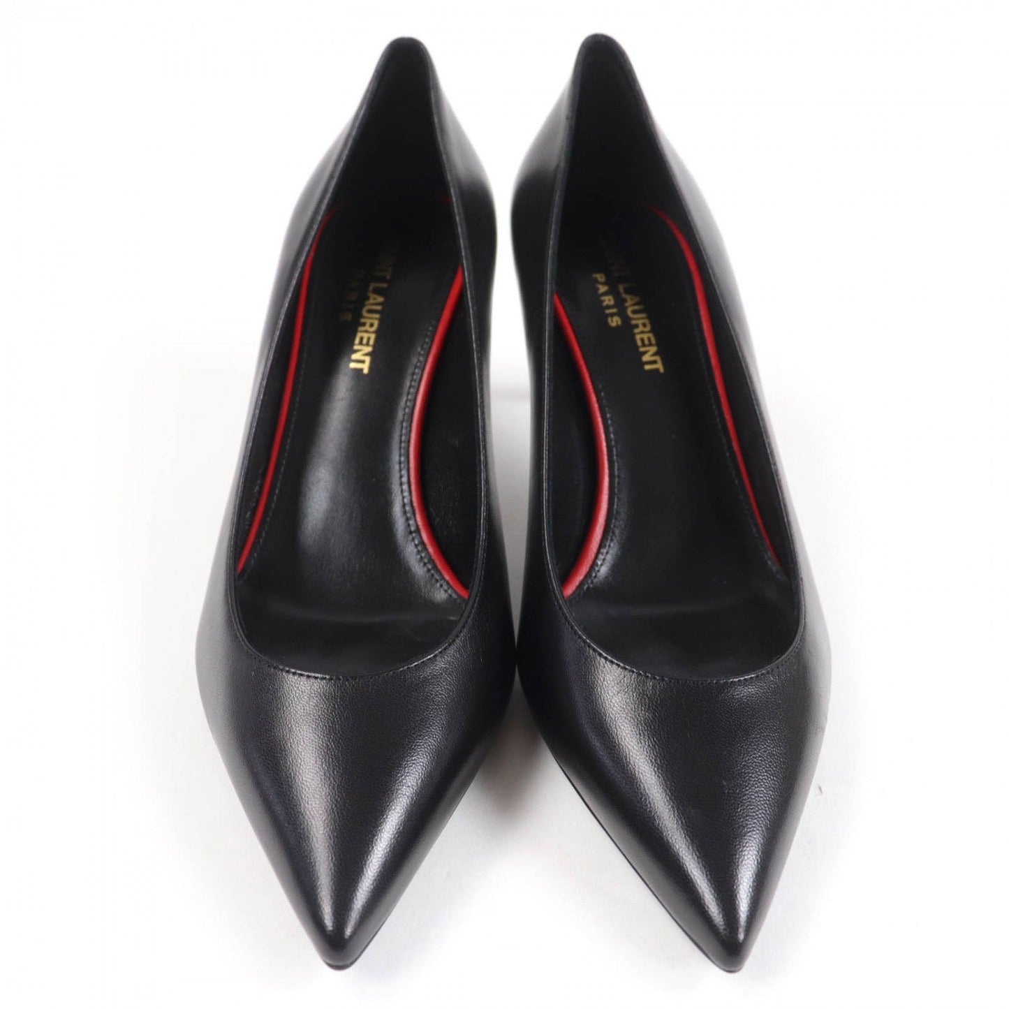 SAINT LAURENT PARIS pumps 480093 leather black 36.5