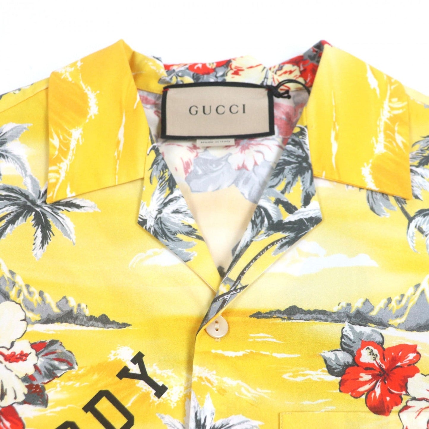 GUCCI Short sleeve shirt 694124 cotton yellow 44
