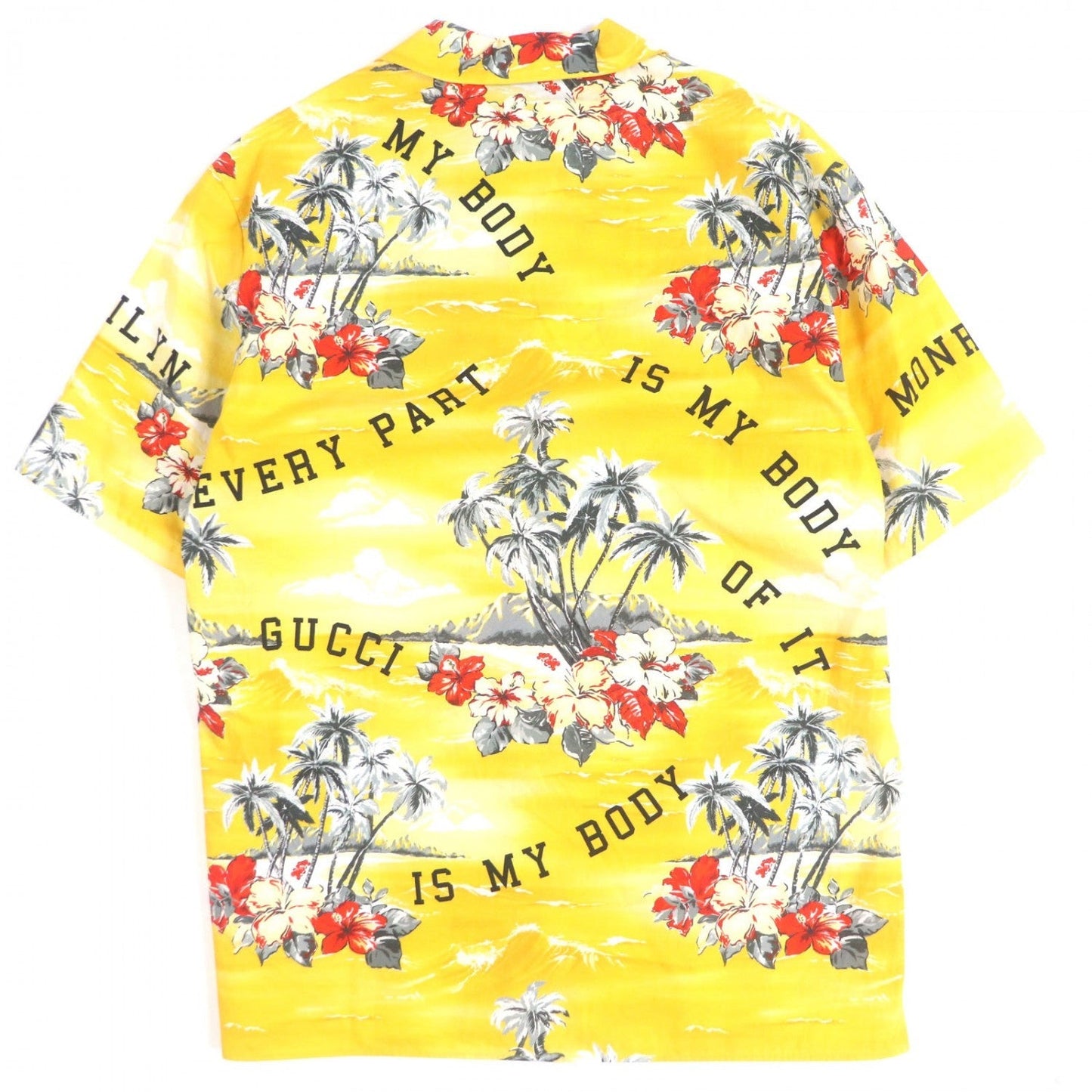 GUCCI Short sleeve shirt 694124 cotton yellow 44