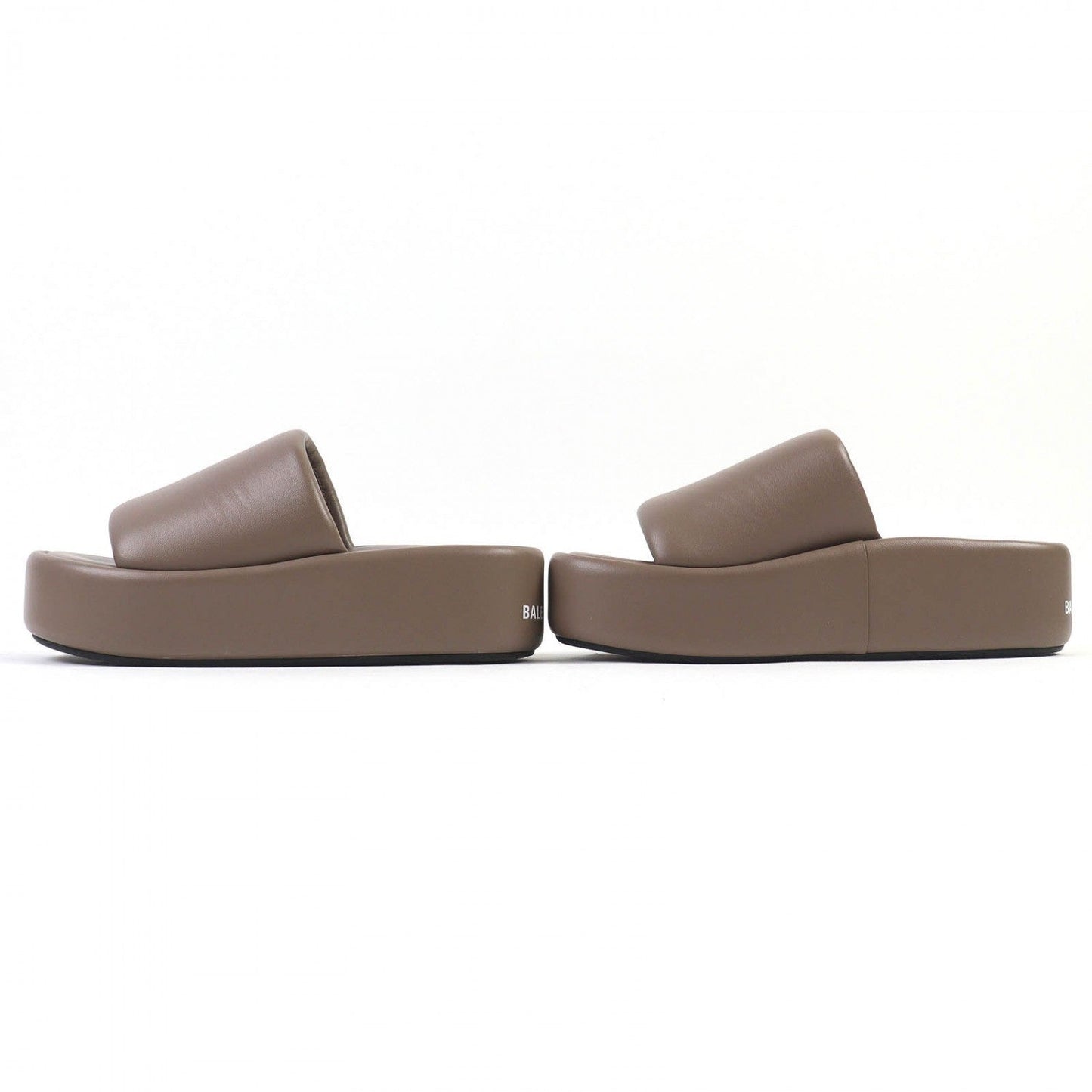 BALENCIAGA Sandals 656960 leather Brown type 37
