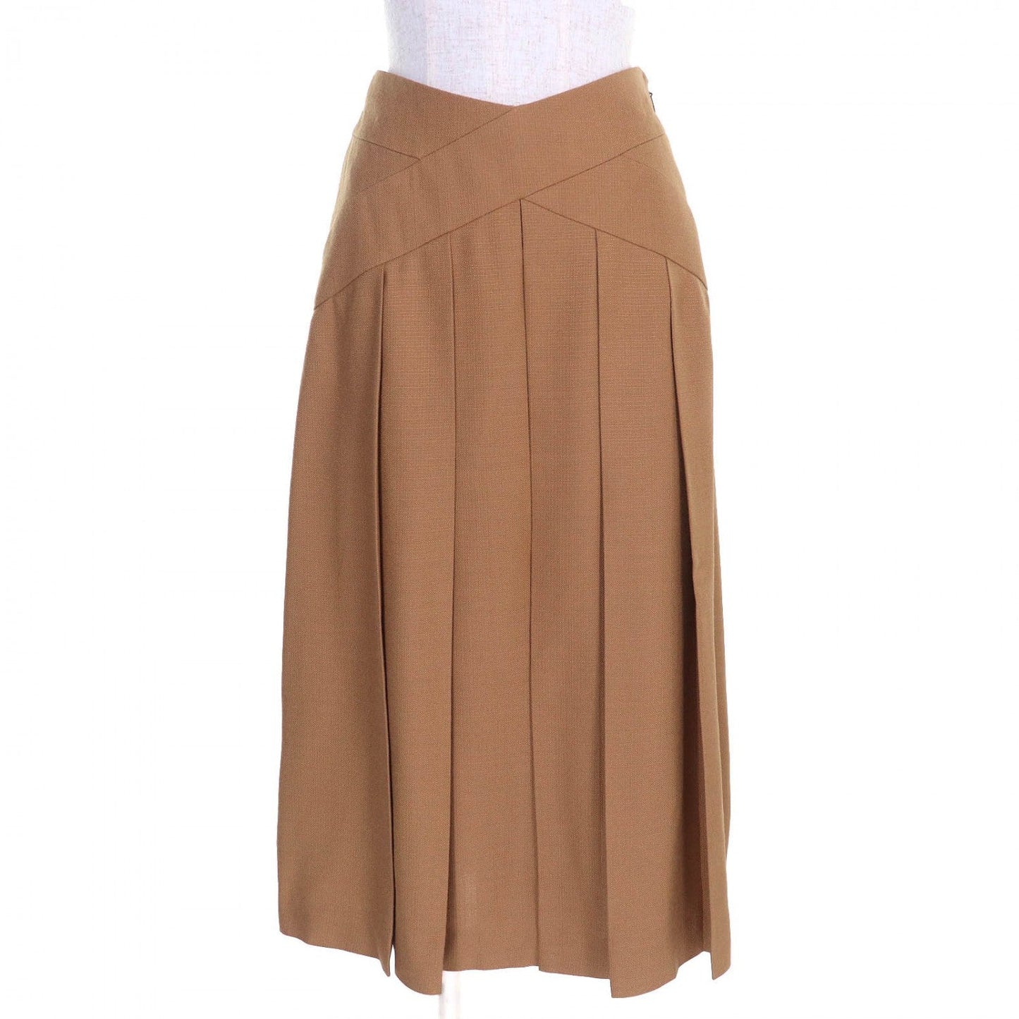 GUCCI Long skirt 704101 Rayon Brown type 38