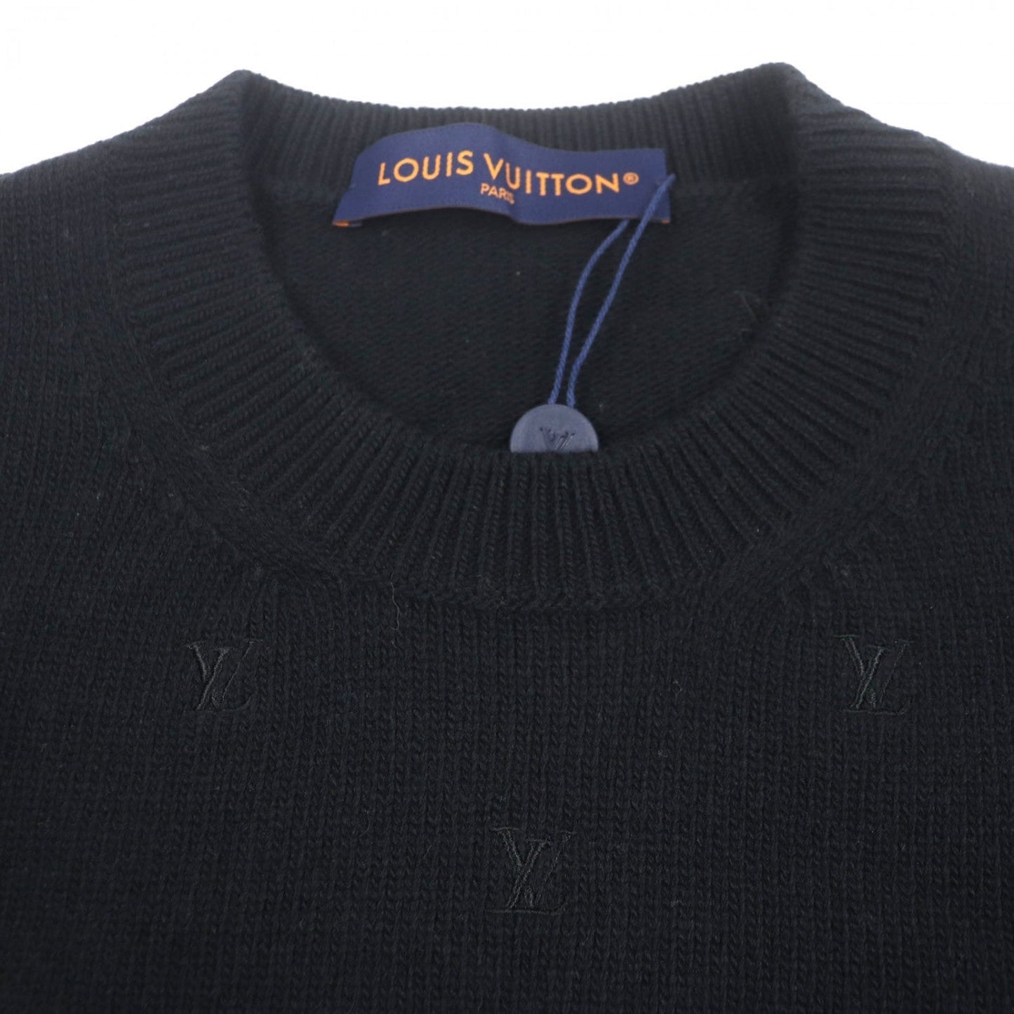 LOUIS VUITTON sweater wool black M
