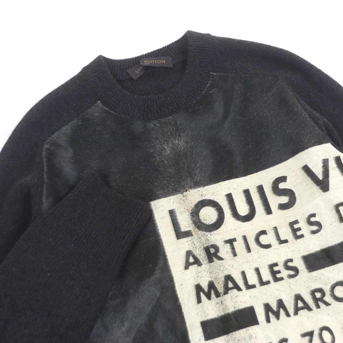 LOUIS VUITTON sweater HAN96WF94 Cowhide Dark brown L