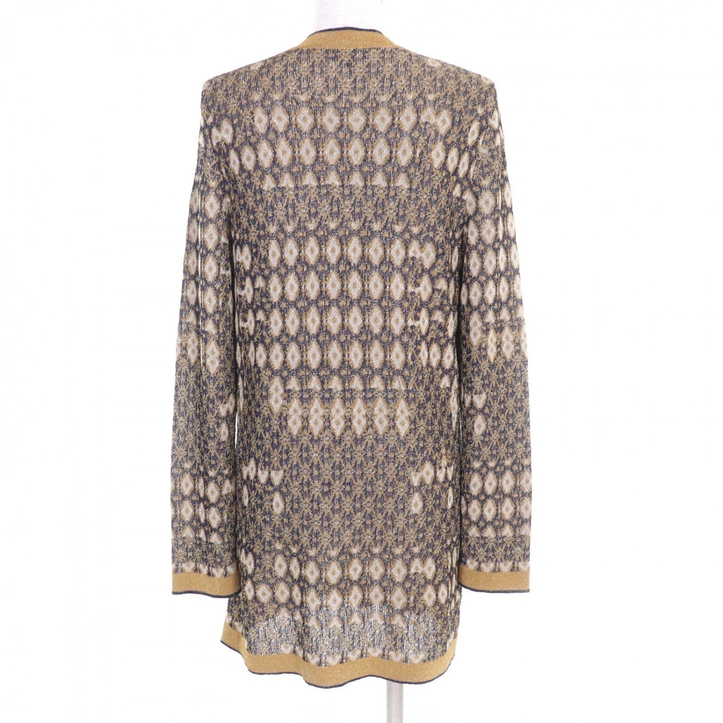 CHANEL cardigan P61677 Viscose Gold navy 38