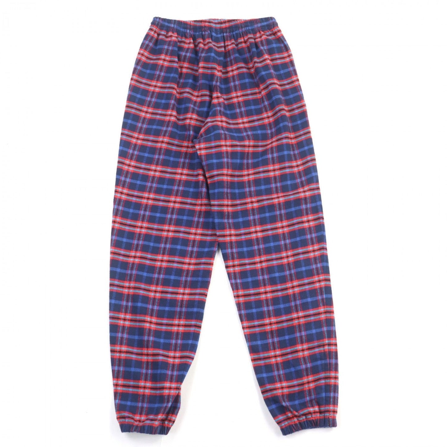 BALENCIAGA Pants 508491 cotton Red blue CHECK FLANNEL PANT XS