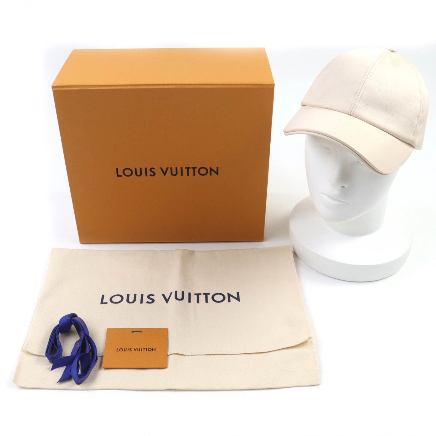 LOUIS VUITTON cap M7087L cotton beige LV First