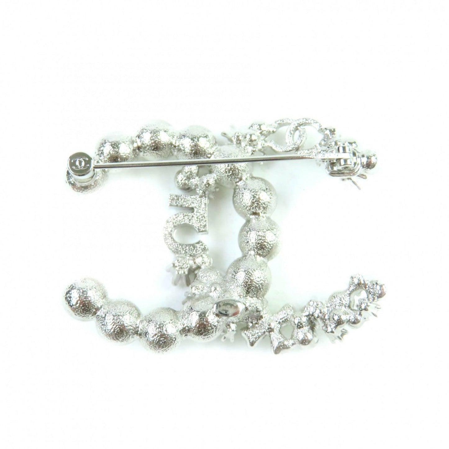CHANEL Brooch B23P ã¼ Silver white