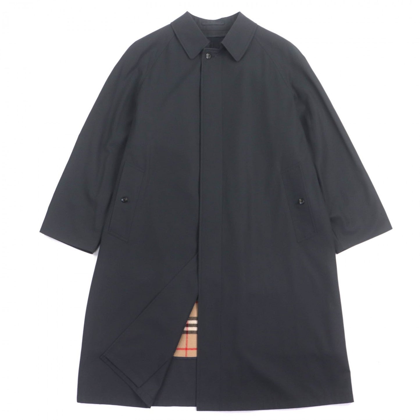 BURBERRY LONDON Stainless collar coat cotton Charcoal gray L