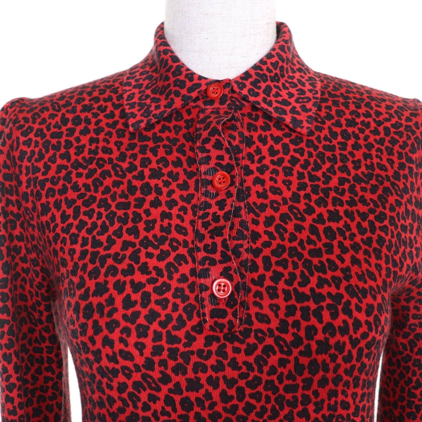 Christian Dior knit 144S71AM120 cashmere Red black 38