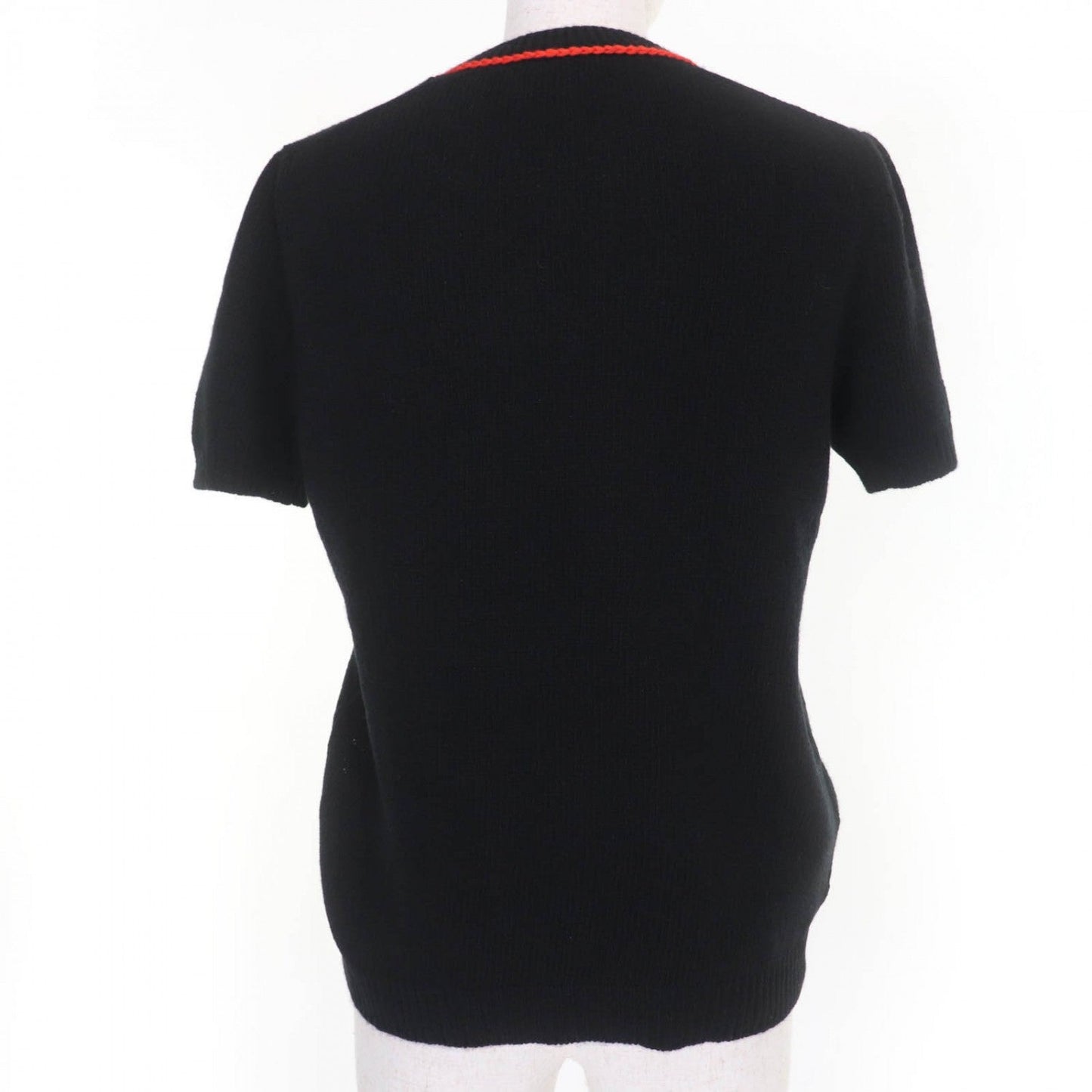 PRADA Short sleeve knit P24V63 wool black 40