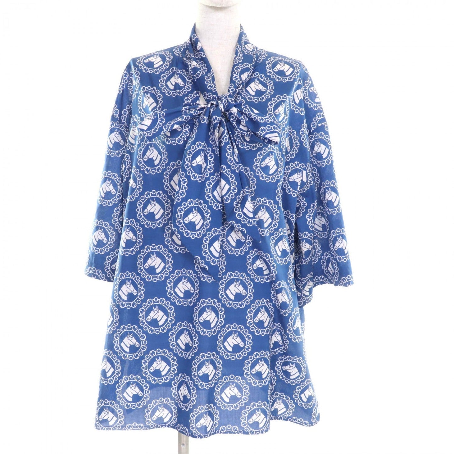 GUCCI Short sleeve shirt 748392 cotton Blue white 42