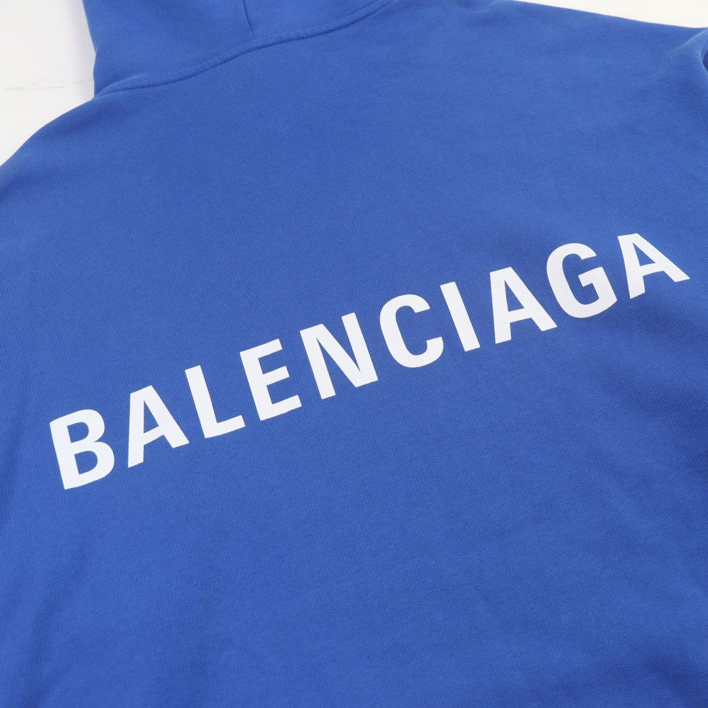 BALENCIAGA Hoodie 570811 cotton blue M