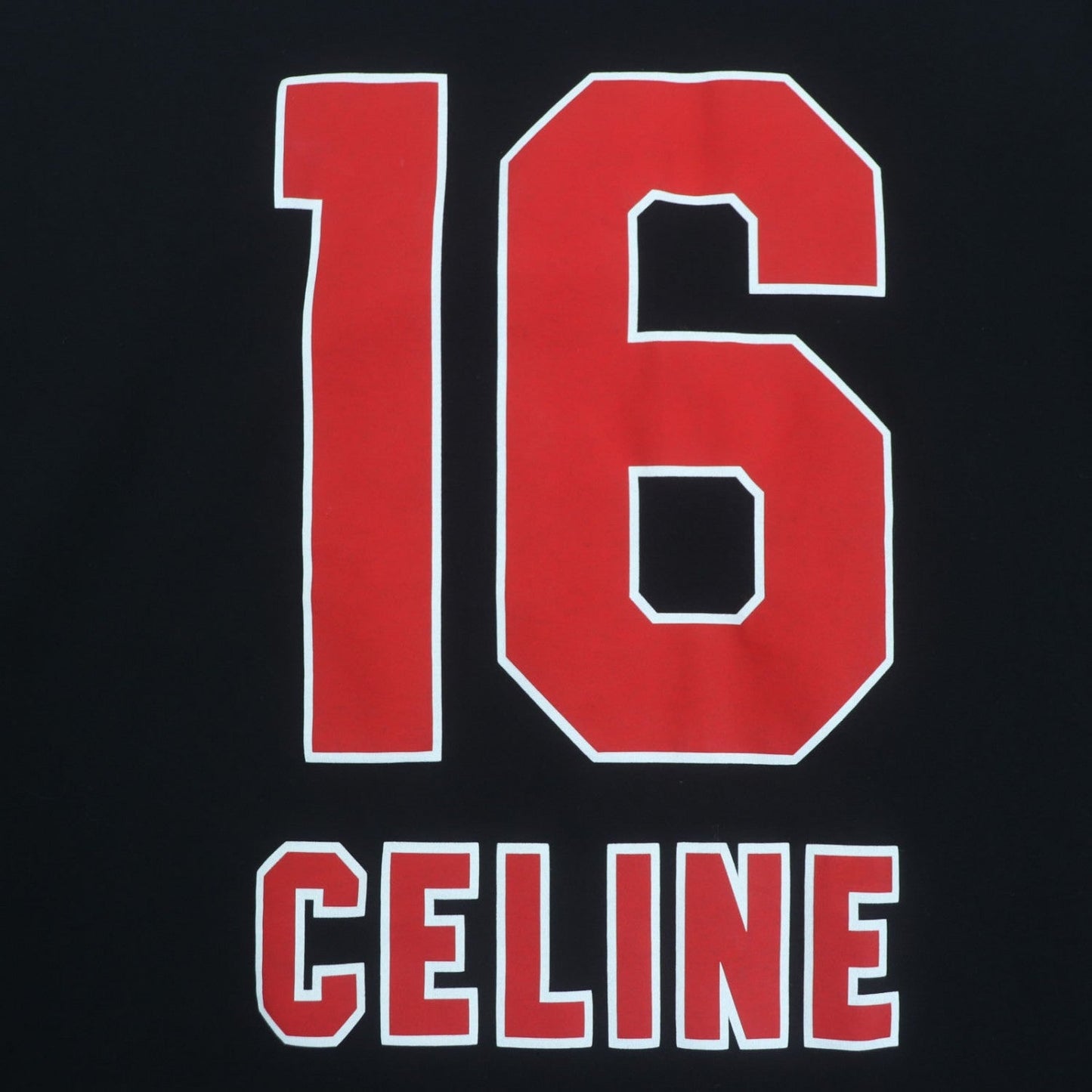 CELINE Long-sleeved T-shirt 2X87E671Q cotton Black Grey 16 Skater Cotton Jersey Tee XL