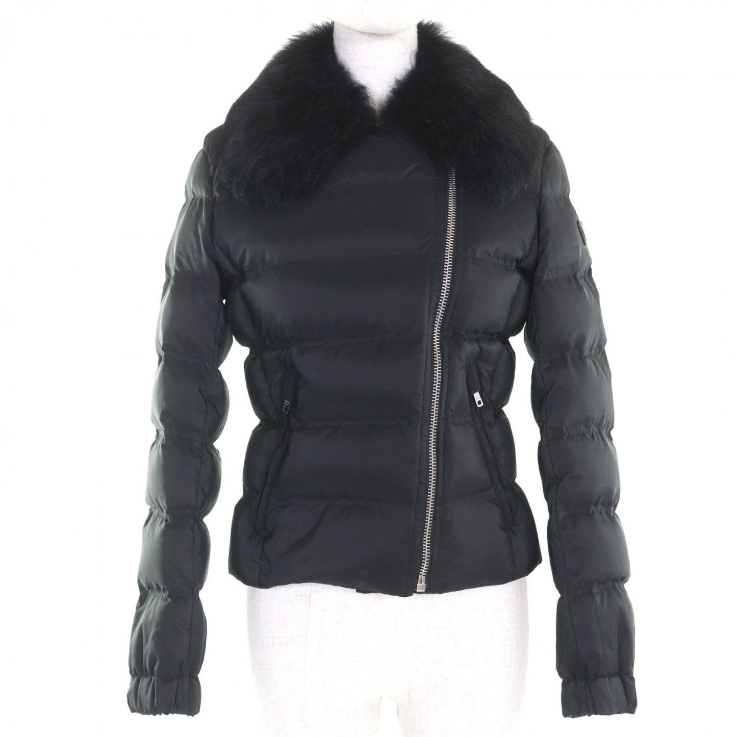 PRADA Down jacket 29Y510 Lamb leather black 40